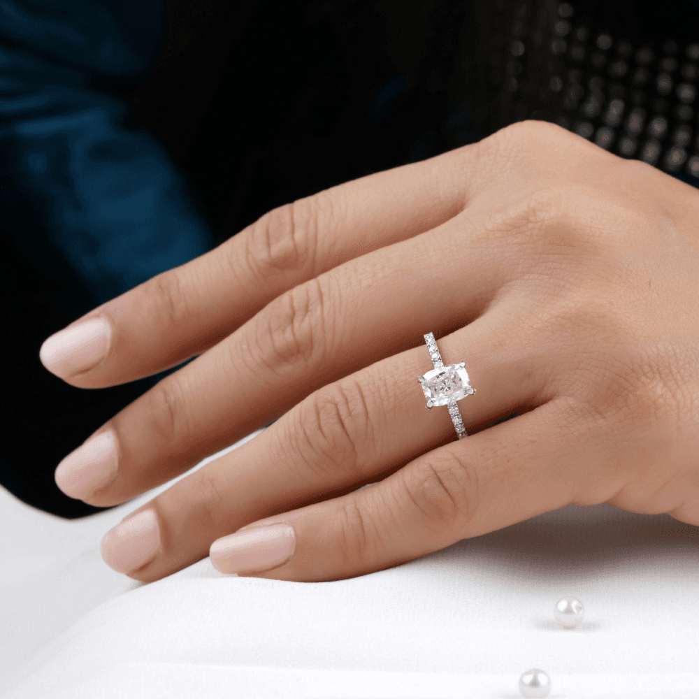 Bruges Classic Petite Cathedral Engagement Ring
